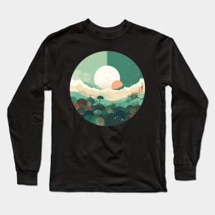 Mystical Emerald Lush Nature- Urban T-Shirt Long Sleeve T-Shirt